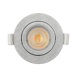 BRAYTRON Spot LED encastrable 3en1 rond Alu 7W IP20