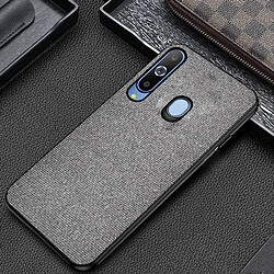 Wewoo Coque Souple Housse de protection en tissu antichoc PC + TPU pour Galaxy A70 Gris