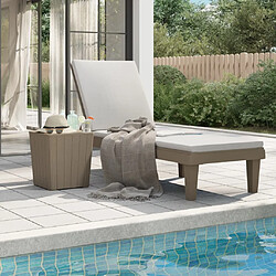 Avis Maison Chic Chaise longue Jardin| Bain de soleil Relax | Transat marron clair 155x58x83 cm polypropylène -GKD99085