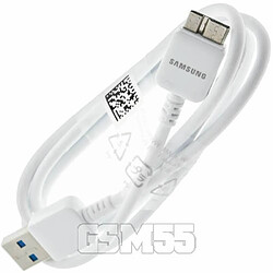 Cable d'origine 3A Samsung Ref : ET-DQ11Y0WE - Blanc