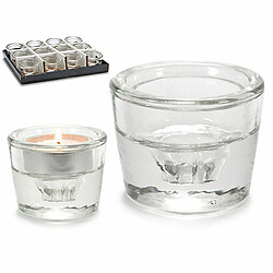 Gift Decor Bougeoir Transparent verre 6 x 4,3 x 6 cm (12 Unités)