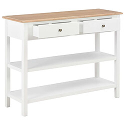 Maison Chic Commode Buffet - Meuble de rangement Blanc 110x35x80 cm MDF -GKD60823