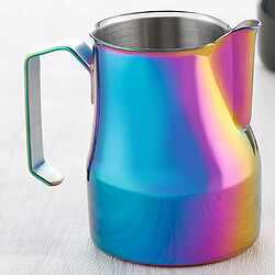 Acheter café en acier inoxydable moussant pot à lait tirer fleur cylindre tasse 550ml coloré