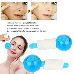 Acheter Universal 1 paire de hockey sur glace massage énergétique yeux hockey sur glace goutte de rosée beauty ball refroidissement beauté boule d'eau vague cou yeux beauté | Appareil de beauté à domicile (bleu)