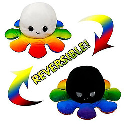 Universal Réversible en peluche réversible en peluche en peluche réversible réversible pouce réversible (arc-en-ciel)