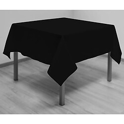 Soleil D'Ocre Nappe carrée 180 x 180 cm - Noir - Linge de table