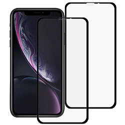 Wewoo Film de verre trempé Protecteur d'écran en plein écran 2PCS 9H 10D pour iPhone 11 / XR