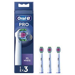 Oral-B Pro 3D White Brossettes Pour Brosse À Dents, 3 Unités