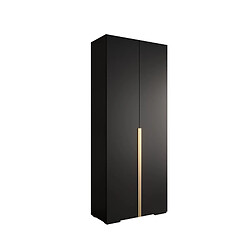 Abiks Meble Armoire Inova 1 À Portes Battantes 236,7/100/47 2 Portes (nero/d’oro)