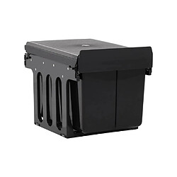 Vente-Unique Poubelle amovible de cuisine fermeture en douceur 48 litres noir 02_0006109