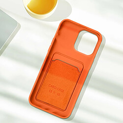 Acheter Avizar Coque iPhone 14 Pro Silicone Souple Porte-carte orange