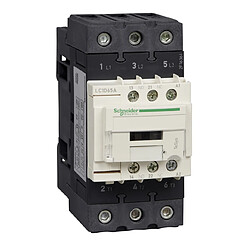 contacteur tesys d - 65a - 3 pôles - 1f+1o - 24v ac - schneider electric lc1d65ab7