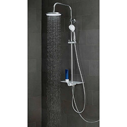 SCHÜTTE Ensemble de douche au-dessus de tête AQUASTAR blanc-chrome 