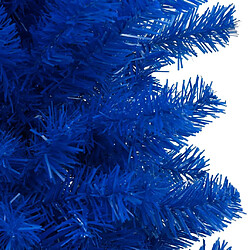 Avis vidaXL Arbre de Noël artificiel pré-éclairé et boules bleu 240 cm PVC