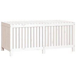 Acheter vidaXL Boîte de rangement de jardin Blanc 147x68x64 cm Bois de pin