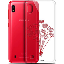 Caseink Coque Pour Samsung Galaxy A10 (6.2 ) [Gel HD Collection Love Saint Valentin Design Ballons d'amour - Souple - Ultra Fin - Imprimé en France]