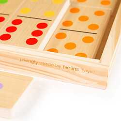 Bigjigs Toys Jeu de dominos géants en bois