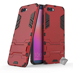 Htdmobiles Coque rigide anti choc pour Huawei Honor View 10 + film ecran - ROUGE