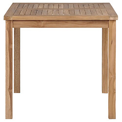 vidaXL Table de jardin 80x80x77 cm Bois de teck solide