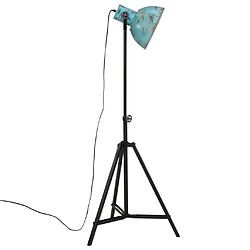 Avis vidaXL Lampadaire 25 W bleu délavé 61x61x90/150 cm E27