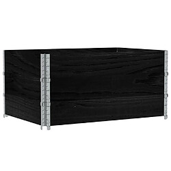 Acheter vidaXL Jardinière noir 120x80 cm bois massif de pin