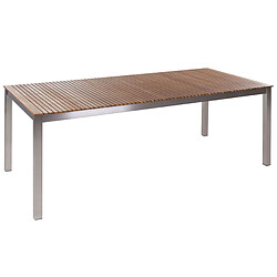 Beliani Table de jardin 200 x 90 cm Bois Bois clair VIAREGGIO 