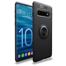 Wewoo Coque Souple TPU Antichoc pour Galaxy S10 + avec support invisible Noir