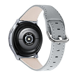 Bracelet en cuir véritable avec boucle, gris pour votre LG Watch Sport