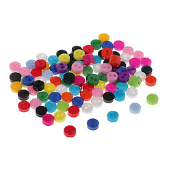 Bouton rond en résine 2 trous couleur bonbon 100pcs pour coudre scrapbook 6mm pas cher