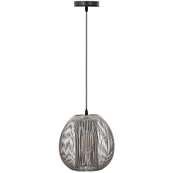 Home Deco Light Suspension boule filaire 26 cm Maia gris.