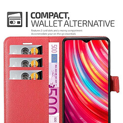 Acheter Cadorabo Coque Xiaomi RedMi NOTE 8 PRO Etui en Rouge