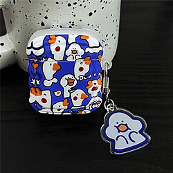 GUPBOO Airpods Coque Housse Étui Protecteur Compatible pour AirPods 3-Ins jolie fille de dessin animé de canard