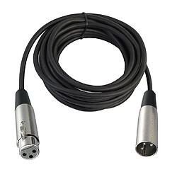 Avis NOIR XLR 3 Broches MALE À FEMELLE MICROPHONE CABLE D'EXTENSION 20ft