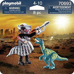 Playmobil® Dinosaure DuoPack Velociraptor avec l'attrapeur de dinosaures