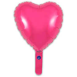 Ballon Coeur Fushia 23cm