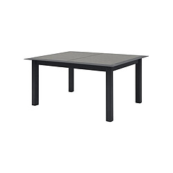 Table de jardin aluminium extensible Allure Effet bois muscade & Graphite - 10 places - Hespéride