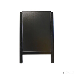 Interface-Plv Chevalet 4 faces cadre bois noir dimensions 90 x 58 cm