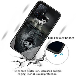 Coque en TPU anti-rayures chien et loup pour votre Xiaomi 11T/11T Pro