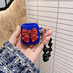 GUPBOO Airpods Coque Housse Étui Protecteur Compatible pour AirPods1/2-Klein bleu arc jolie fille