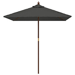 Avis Maison Chic Parasol Jardin | Parasol de jardin avec mat en bois anthracite 198x198x231 cm - GKD36162