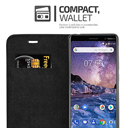 Cadorabo Coque Nokia 7 PLUS Etui en Noir pas cher