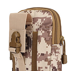 Paquet De Ceinture De Sac De Taille Tactique Imperméable Poche Molle Couleur Numérique Du Désert