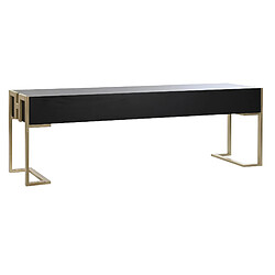 Avis Pegane Table basse en bois et métal coloris noir / doré - longueur 150 x profondeur 36 x hauteur 48 cm