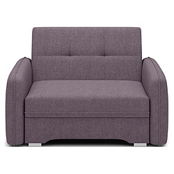 Bestmobilier Michelle - fauteuil convertible avec coffre en velours