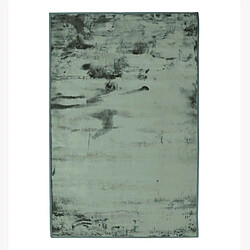 Thedecofactory FLANELLE - Tapis extra-doux effet velours vert foncé 60x90 