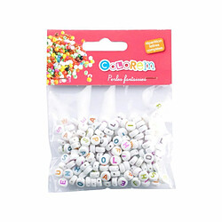 Paris Prix Lot de Perles Fantaisie Alphabet 12cm Blanc