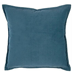 Lot de 6 coussins en polyester coloris bleu orage - Dim : L.45 x l.45 cm -PEGANE