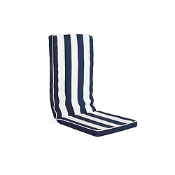 Coussin DKD Home Decor Rayures Blanc Blue marine (42 x 4 x 115 cm)