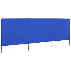 vidaXL Paravent 3 panneaux Tissu 400 x 120 cm Bleu azuré