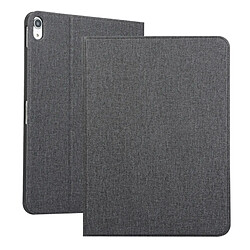 Wewoo Coque Souple Etui en cuir massif horizontal pour iPad Pro 11 pouces avec support et fonction Veille / Réveil Noir